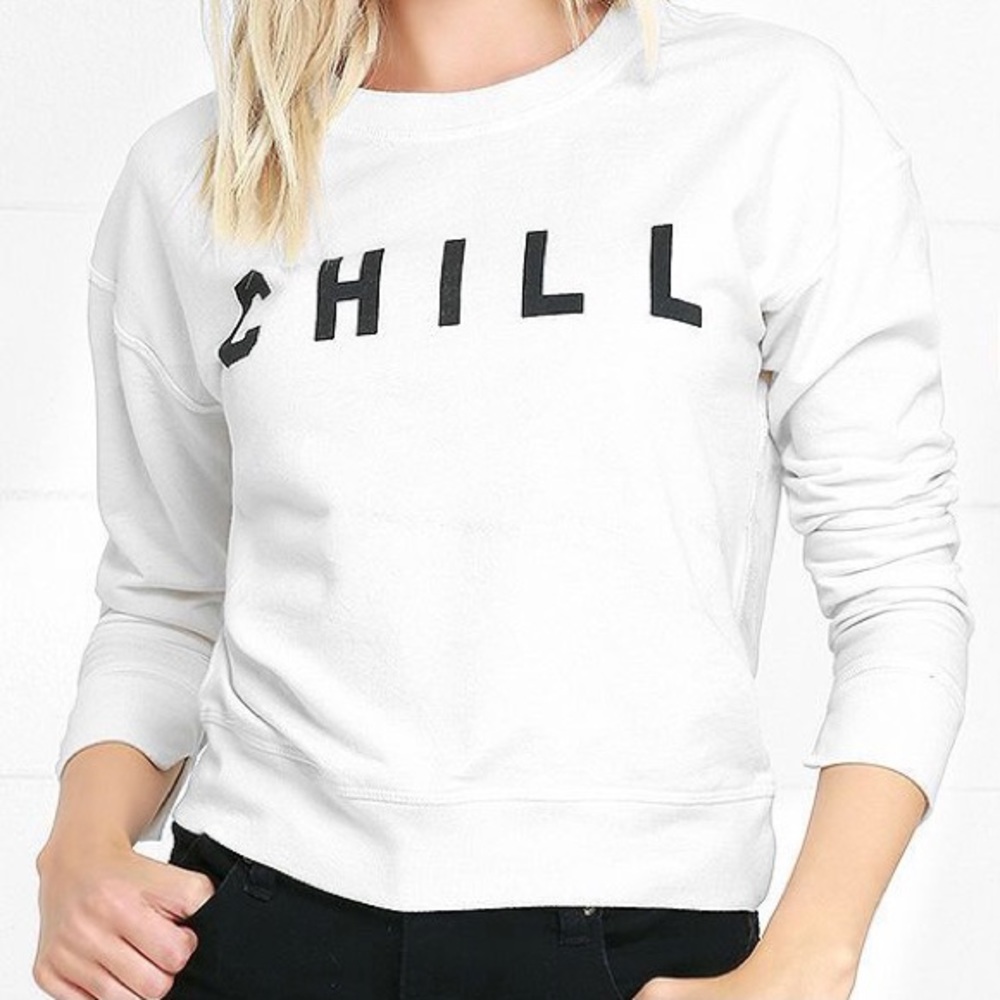 Amuse Society Chill Ivory Sweatshirt